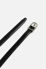 کمربند چرم مردانه زارا TOPSTITCHED LEATHER BELT