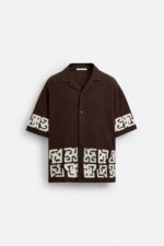 پیراهن مردانه زارا EMBROIDERED RELAXED FIT SHIRT