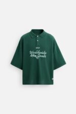 تیشرت مردانه زارا EMBROIDERED BOXY FIT POLO SHIRT