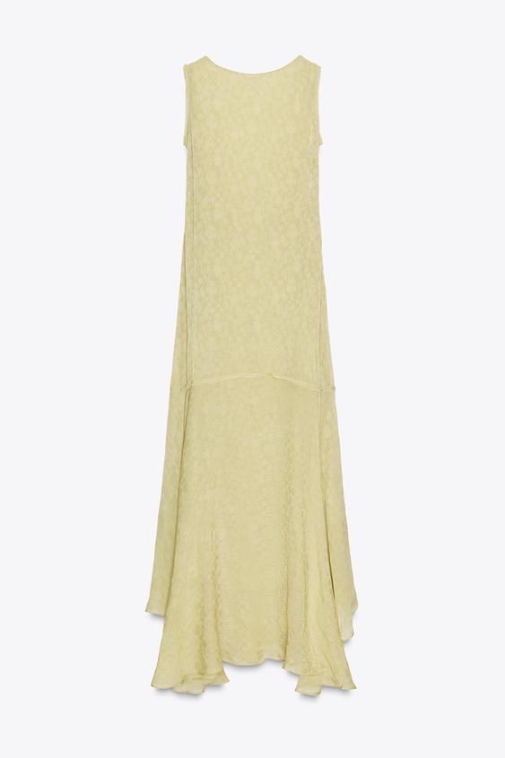 لباس بلند زنانه زارا JACQUARD LONG DRESS ZW COLLECTION