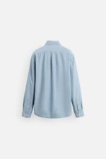 پیراهن مردانه زارا TEXTURED CHAMBRAY SHIRT