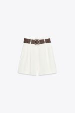 شلوارک برمودا زنانه زارا BERMUDA SHORTS WITH DARTS AND BELT