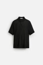 پولوشرت مردانه زارا VISCOSE/LINEN POLO SHIRT