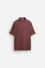 پیراهن مردانه زارا STRIPED JACQUARD POLO SHIRT