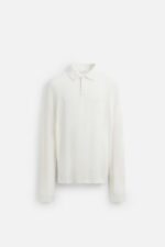 پولوشرت مردانه زارا VISCOSE/LINEN POLO SHIRT
