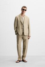 کت مردانه زارا WASHED SUIT BLAZER