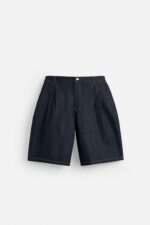 شلوارک مردانه زارا WIDE-FIT DENIM BERMUDA SHORTS
