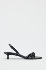 صندل پاشنه دار زنانه زارا POLKA DOT HIGH-HEEL SANDALS