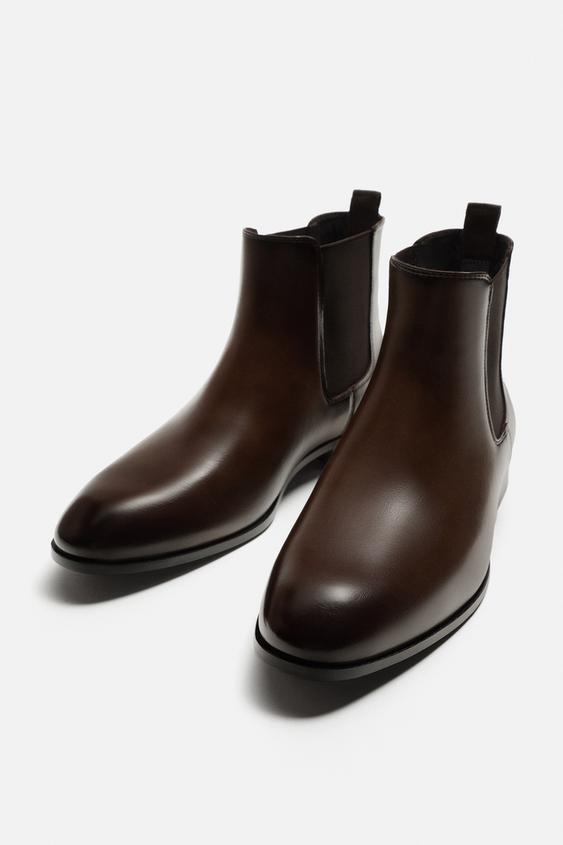 بوت مردانه زارا CHELSEA BOOTS WITH POINTED TOE
