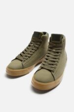 کفش کتونی مردانه زارا HIGH-TOP SNEAKERS