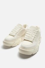 کفش کتونی مردانه زارا CHUNKY SOLE TRAINERS