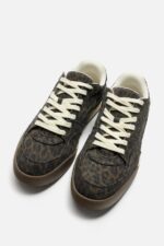کفش کتونی مردانه زارا ANIMAL PRINT TRAINERS