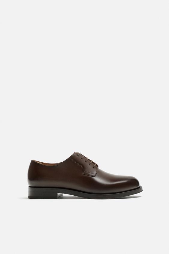 کفش مجلسی چرم مردانه زارا leather dress shoes