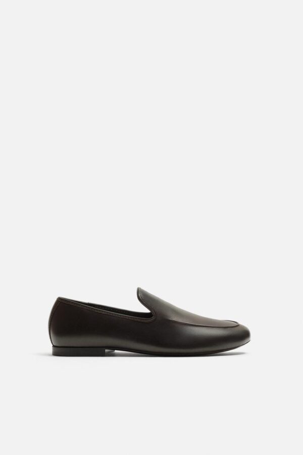 کفش لوفر مردانه زارا LEATHER LOAFERS