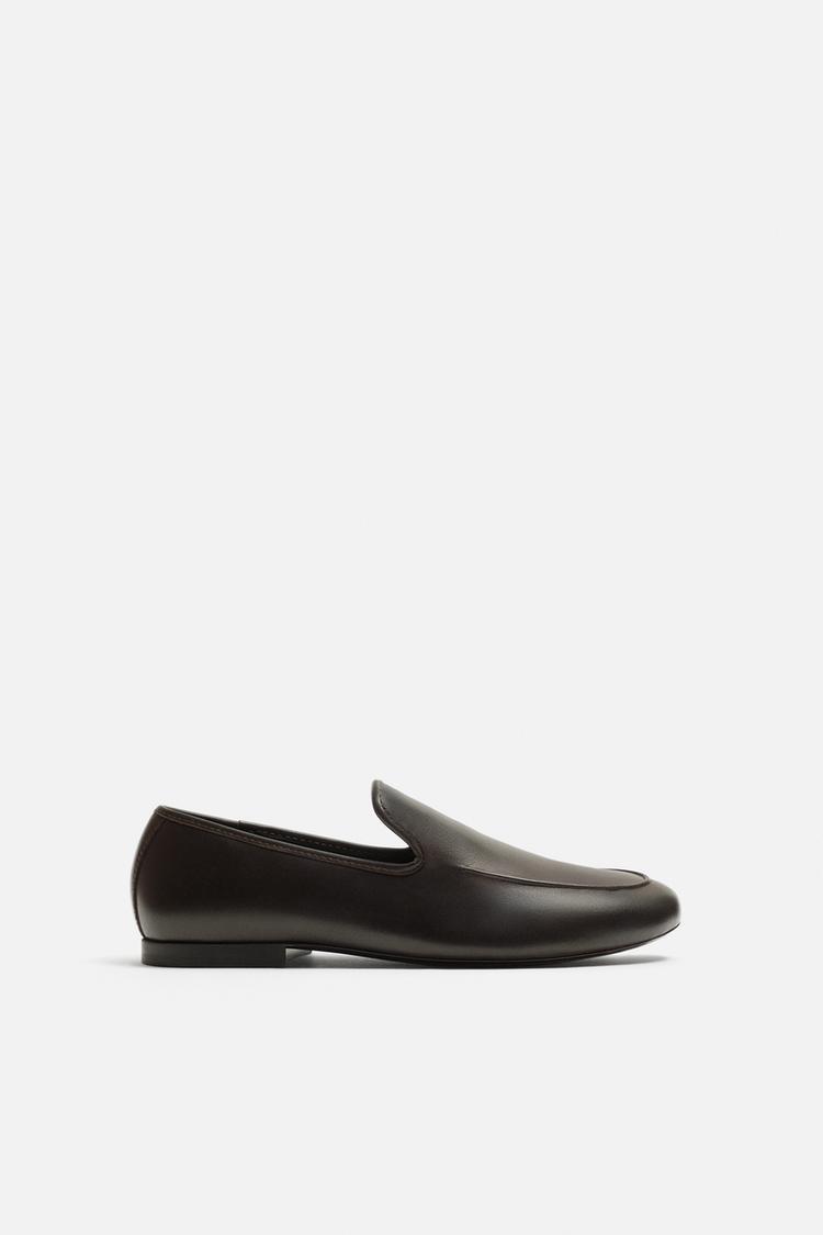 کفش لوفر مردانه زارا leather loafers