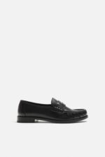 کفش لوفر مردانه زارا LEATHER PENNY STRAP LOAFERS