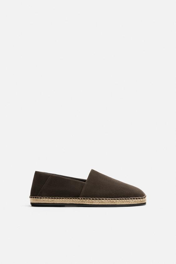 کفش مردانه زارا leather espadrilles limited edition