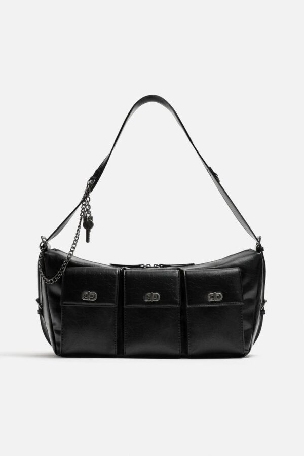 کیف کراس بادی زارا multi-pocket crossbody bag