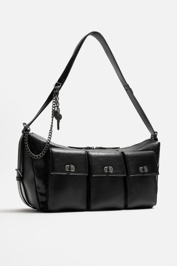 کیف کراس بادی زارا multi-pocket crossbody bag