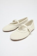 کفش بالرین تخت زنانه زارا BRAIDED BALLERINA FLATS