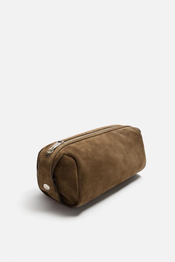 کیف مردانه زارا leather toiletry bag