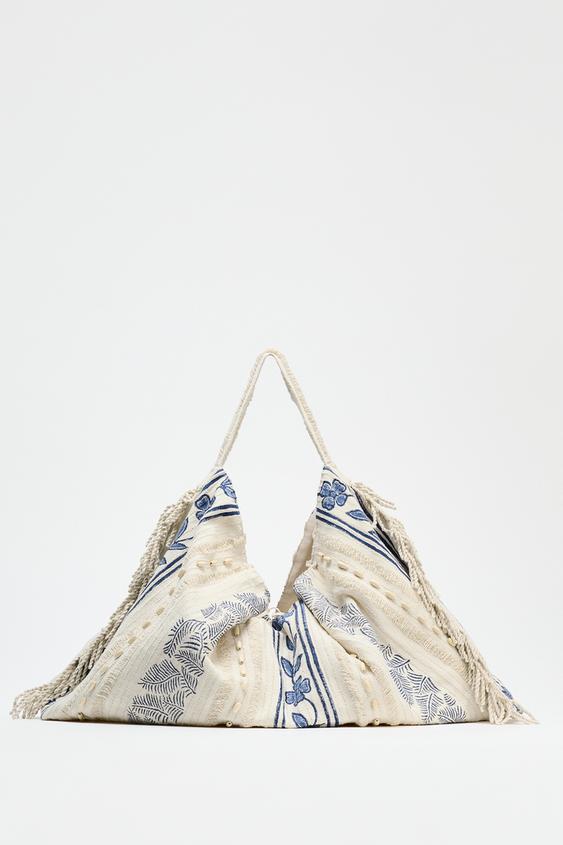 کیف زنانه زارا printed shopper bag