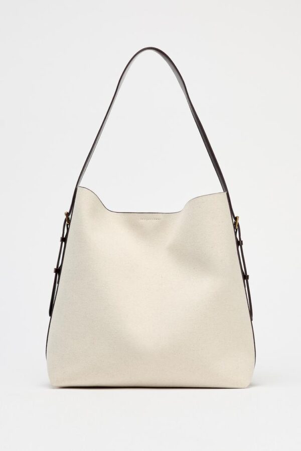 کیف زنانه زارا MAXI CANVAS BUCKET BAG