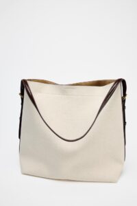 کیف زنانه زارا maxi canvas bucket bag