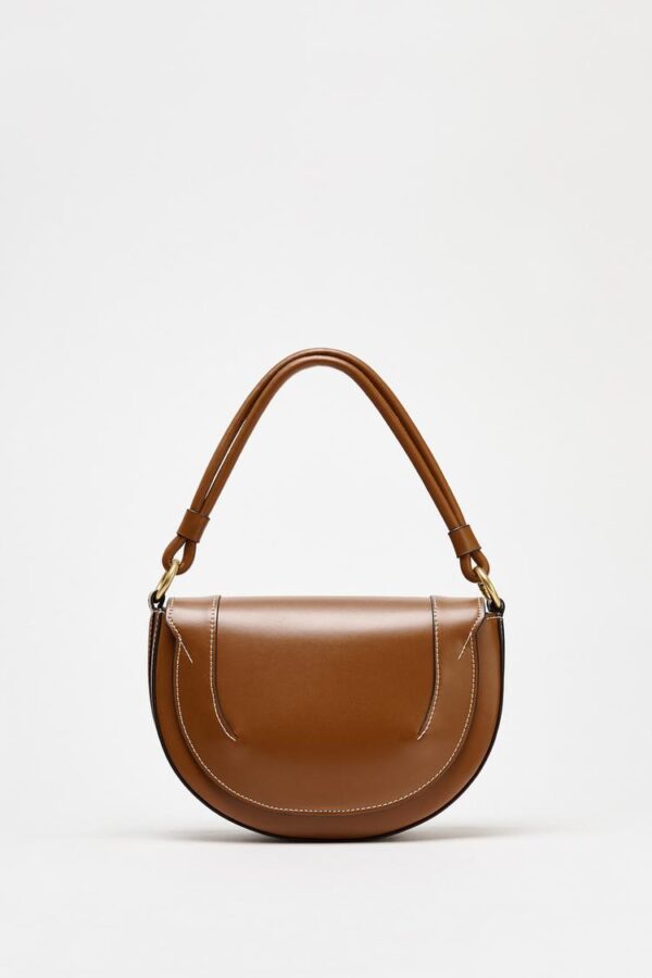 کیف زنانه زارا CONTRAST TOPSTITCHING CROSSBODY BAG