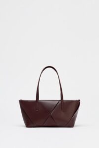 کیف دستی زنانه زارا woven elongated handbag