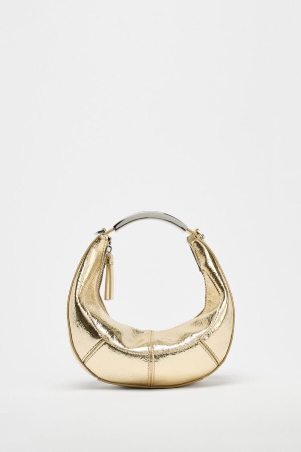 کیف زنانه زارا oval bag with metal strap
