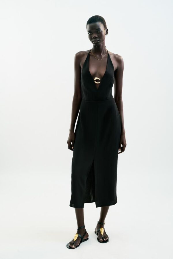 لباس میدی زنانه زارا zara women's midi dress