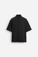 پیراهن مردانه زارا JACQUARD CREASED-EFFECT SHIRT