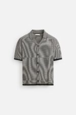 پیراهن مردانه زارا STRIPED KNIT SHIRT