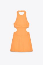 لباس کوتاه زنانه زارا HALTER CUT-OUT MINI DRESS
