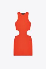 لباس مینی زنانه زارا CUT OUT KNIT MINI DRESS