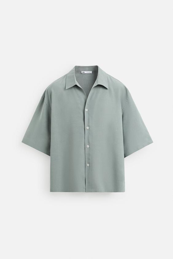 پیراهن مردانه زارا RELAXED FIT FLOWING SHIRT