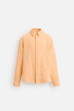 پیراهن لینن مردانه زارا 100% LINEN SHIRT