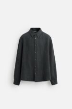 پیراهن لینن مردانه زارا 100% LINEN SHIRT