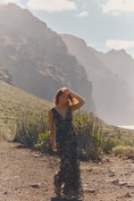 لباس بلند زنانه زارا LONG FLORAL TULLE DRESS