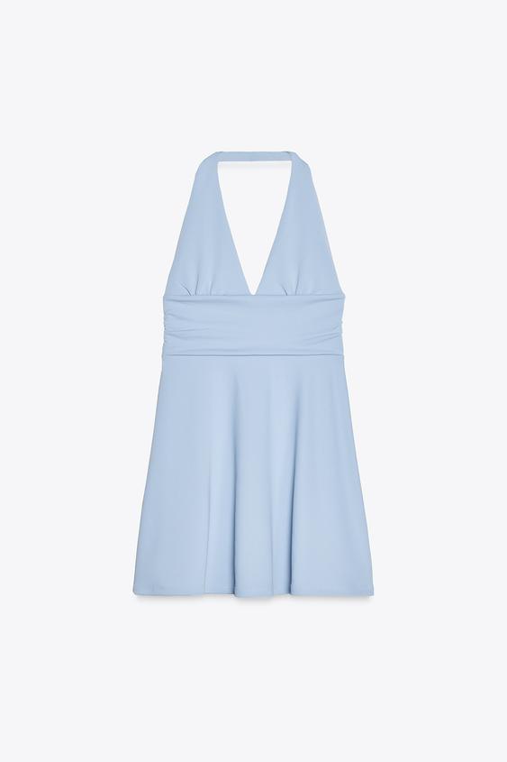پیراهن کوتاه زنانه زارا SHORT HALTER DRESS