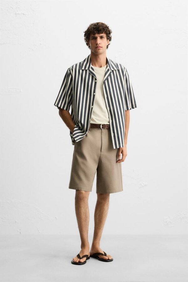 پیراهن مردانه زارا STRIPED TEXTURED SHIRT