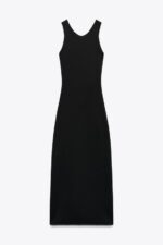 لباس بلند زنانه زارا STRETCH BODYCON DRESS WITH BUCKLE