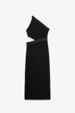 لباس زنانه زارا ASYMMETRIC STRETCH DRESS