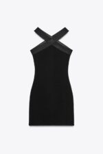 لباس کوتاه زنانه زارا SHORT STRETCH DRESS