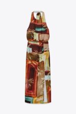 لباس میدی زنانه زارا TROPICAL PRINT MIDI DRESS