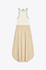 لباس میدی زنانه زارا CONTRAST MIDI DRESS