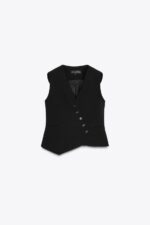 جلیقه زنانه زارا ZW COLLECTION ASYMMETRIC WAISTCOAT