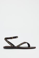 صندل زنانه زارا BEADED LEATHER SANDALS