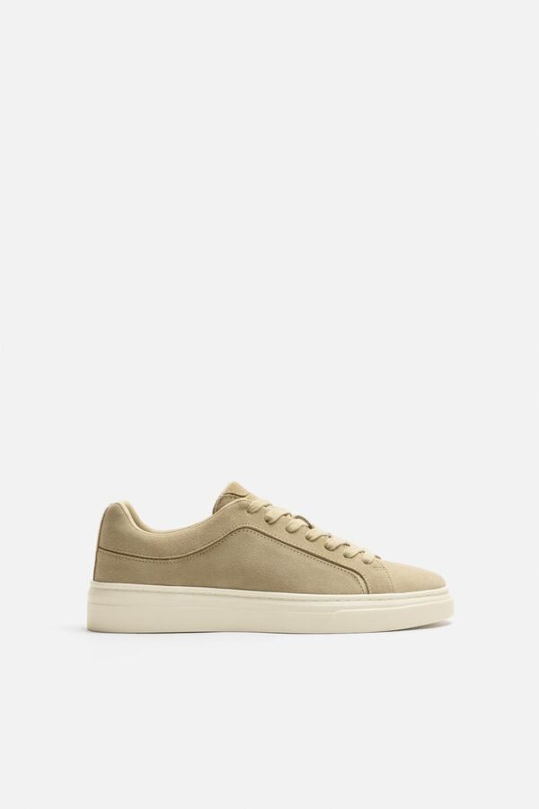 کفش اسپرت مردانه زارا leather trainers